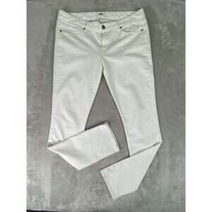 Paige Skyline Straight White Denim Jeans Women’s Size 32